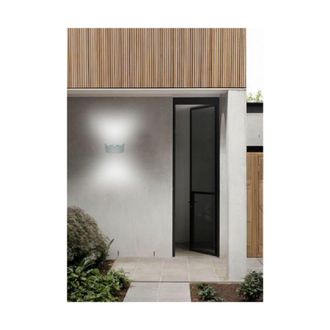 Trade Shop Trade Shop Traesio - Trade Shop - Applique Esterno Led 16w Crown Ip65 Up & Down Grigio Luce Calda Fredda Natural