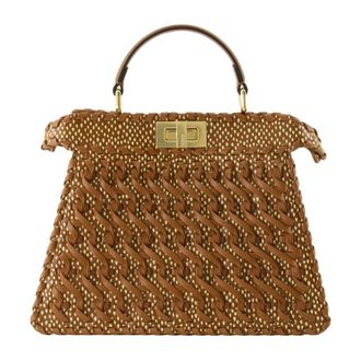 Fendi Peekaboo I See U Small - female - Fendi - Handbags - Brown - ONE SIZE - Bags
