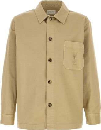 Saint Laurent Beige Cotton Shirt