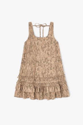 Ganni Burro Dress in Printed Cotton - Size 10/12 Organic