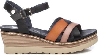 Xti Womens Wedge Sandals In Black