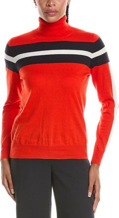 N.Peal N. PEAL Stripe Roll Neck Cashmere-Blend Sweater