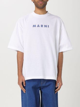 Marni T-shirt in cotone con logo Marni