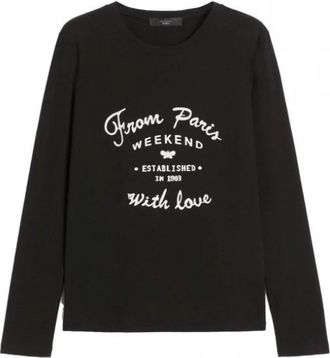 Max Mara Max Mara Weekend - Blouses & Shirts > Blouses - Dames - Longsleeves - Zwart - S - Tops