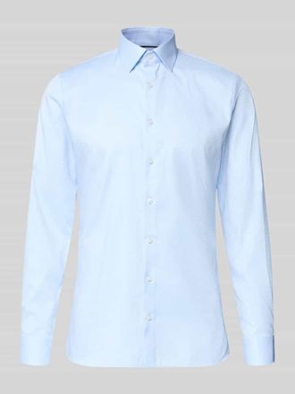 Olymp No. 6 Slim Fit Businesshemd mit Kentkragen in Bleu, Gr&ouml;&szlig;e 37