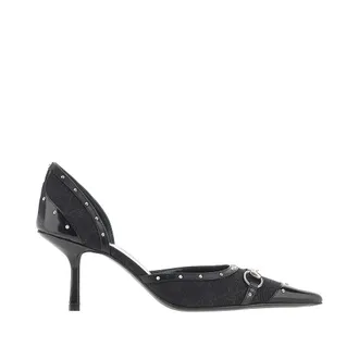 Gucci GG canvas and leather Savoy pumps Woman 36+