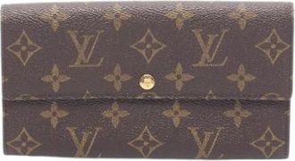 Louis Vuitton Pre-owned Wallets, female, Brown, Size: ONE SIZE Pre-owned Pochette Porte Monnaie Credit Monogram Long Wallet