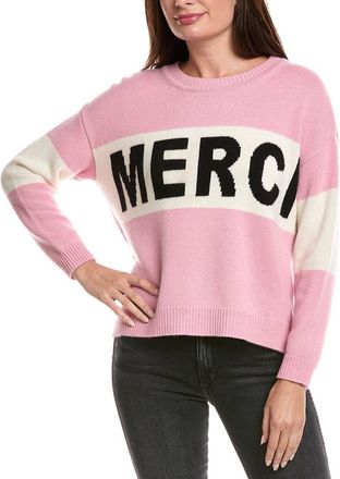 The Cashmere Project The Cashmere Project Merci Tricolor Cashmere Sweater