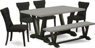 East West Furniture 6 Pc Dining Room Set