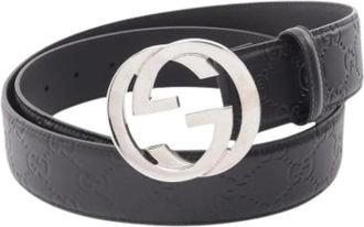 Gucci Cintura in pelle Pre-owned - - Pre-owned - Uomo - Nero - ONE SIZE
