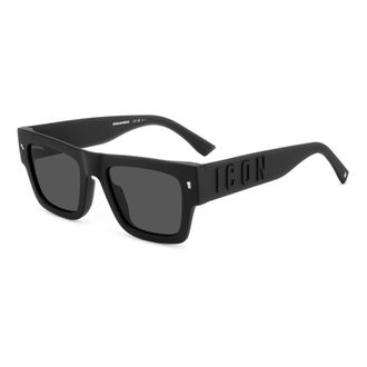 Dsquared2 Sunglasses, unisex, Black, Size: 55 MM Authentic Icon Sunglasses - Premium Quality