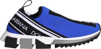 Dolce & Gabbana Blauwe Logo Lage Sorrento Sneakers Schoenen