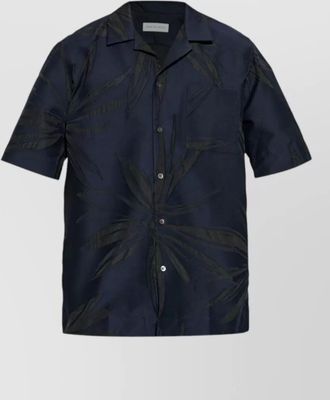 Dries Van Noten camp collar short sleeve relaxed fit shirt
