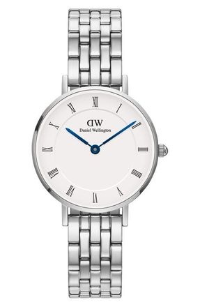 Daniel Wellington Petite Bracelet Watch, 28mm in Silver at Nordstrom