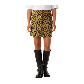 Amaya Amsterdam Rokken, Dames, Veelkleurig, S, Polyester, Gele Polyester Rok Hayley