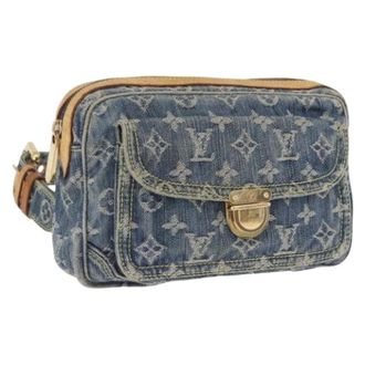 Louis Vuitton Pre-owned Monogram Denim Body Bag - Dames - Pre-owned - Blauw - Maat: ONE Size Denim