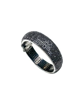 Arthur Marder Fine Jewelry Silver Black Spinel Bangle