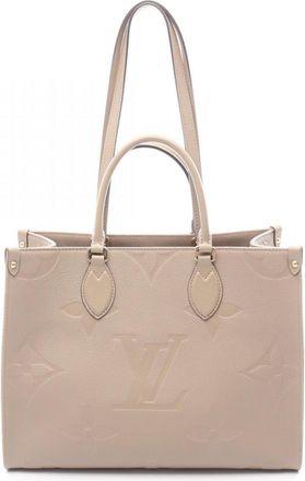Louis Vuitton Beige Monogram Empreinte Leather Tote Bag (Pre-Owned)