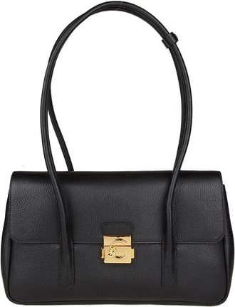 Coccinelle C-Me Lockhandtas Geribbeld Leder. 001