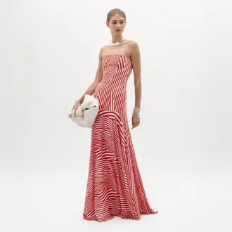 Silvia Tcherassi Muriel Dress in Multi Directional Re at Nordstrom, Size X-Small
