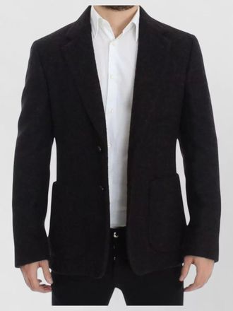 Dolce & Gabbana alpaca single-breasted blazer