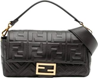 Fendi Pre-owned Shoulder Bags, female, Black, Size: ONE SIZE Pre-owned Vintage Shoulder Bag
