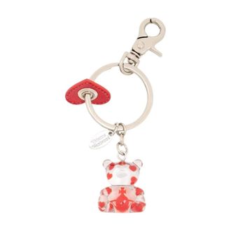 Vivienne Westwood Keyrings, unisex, Red, Size: ONE SIZE Teddy Resin Keyring