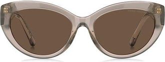 Marc Jacobs 54mm Cat Eye Sunglasses in Nude/Brown at Nordstrom