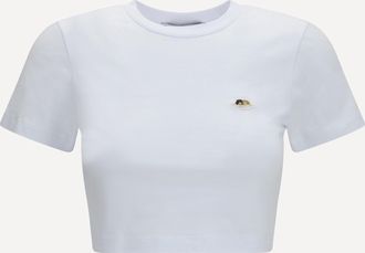 Fiorucci T-shirt corta con patch angeli Woman S