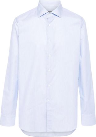 Canali Camicia gessata - Blu