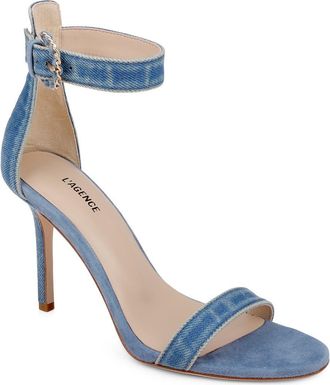 L'agence Gisele VII Sandal in Light Denim at Nordstrom, Size 5.5