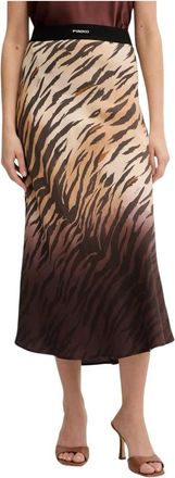 Pinko Hollie Midi Rok - Dames - Midirokken - Veelkleurig - S - Rokken