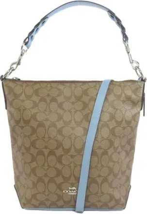 Coach Pre-owned Handbags, female, Brown, Size: ONE SIZE Pre-owned Canvas shoulder-bags