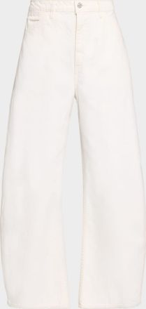 Nili Lotan Tribeca Barrel-Leg Ankle Jeans