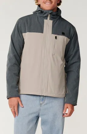 Rip Curl Eliite Water Repellent Jacket in Stone at Nordstrom, Size Xx-Large