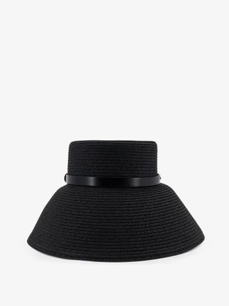 Max Mara Cappello a falda larga con logo in metallo frontale - MAX MARA - gender_Woman