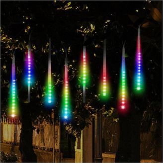 Trade Shop Trade Shop - Luz Natal De La Piogia De Natalizie Led Effetto En El Cadent Multicolor