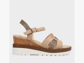Vaneli Womens Caitlin Sandal In Nude Suede
