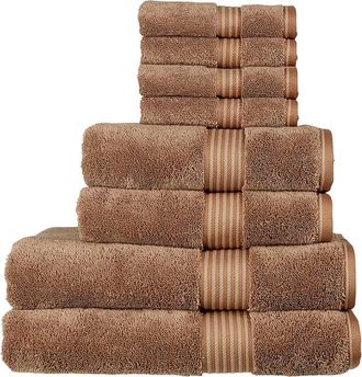 Christy Supreme Hygro Luxury 100% Supima Cotton 8 Piece Towel Set in Mocha at Nordstrom