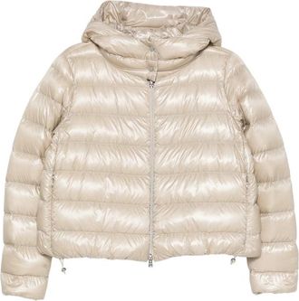 Herno Hooded Quilted Zip-up Jacket