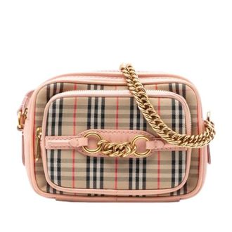 Burberry Pre-owned Cross Body Bags, female, Beige, Size: ONE SIZE Pre-owned Crossbody Bag
