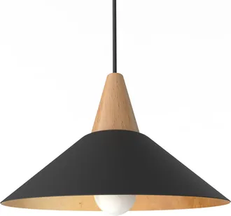 Lumicom Funnell L&aacute;mpara De Techo 25 Negro Hoja