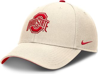 Nike Ohio State Primetime Rise Nike Mens Dri-FIT College Trucker Adjustable Hat in Brown | NC940C3COH-A82