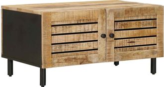 vidaXL Mesa De Caf&eacute; Natural 80 X 50 X 40 Cm Madera De Mango Maciza Vidaxl