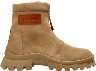 Dsquared2 Leren enkellaarzen - Heren - Enkellaarsjes - Bruin - 45 EU - Leer - Schoenen