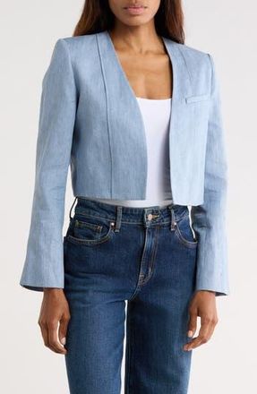TWP Drink at Costes Hemp Crop Blazer in Light Indigo at Nordstrom Rack, Size Xx-Small