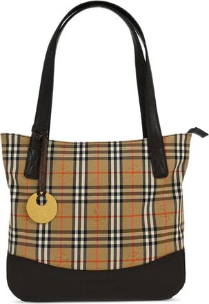 Burberry 1990-2000s house check shopper - Beige