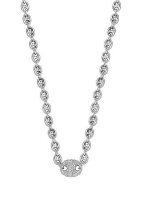 Glaze Jewelry Pavé Cubic Zirconia Mariner Chain Necklace in Silver at Nordstrom Rack