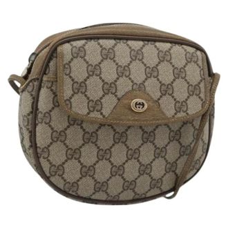 Gucci Pre-owned Vintage Shoulder Bag - Dames - Pre-owned - Beige - Maat: ONE Size Leer