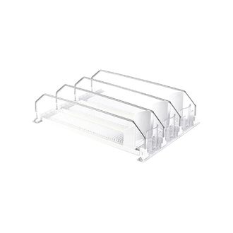 OEM Organizador De Bebidas Blanco Para Refrigerador Con Empujador Autom&aacute;tico, Dispensador De Refrescos Para Refrigerador Con Capacidad Para Hasta 15 Unida